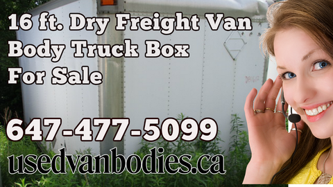 Aluminum Dry Freight 16 Truck Body Van Box For Sale Toronto Ontario.